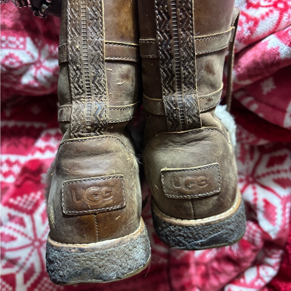 UGG Chestnut Leather Luisa Boots